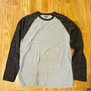 Vintage Gray and Eggplant Raglan Shirt